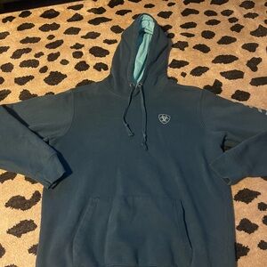 Ariat Deep Teal Hoodie with Logo